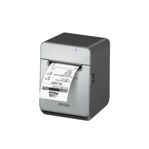 Epson tm-l100, 8 prikker/mm (203 dpi), skæreenhed, linerless, usb, lightning, bt, ethernet, sort - billede 6