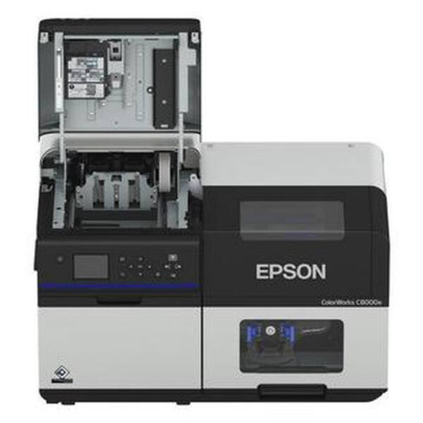 Epson colorworks c8000e, matte black ink, cutter, disp. , usb, ethernet, kit (usb), black, grey - image 5