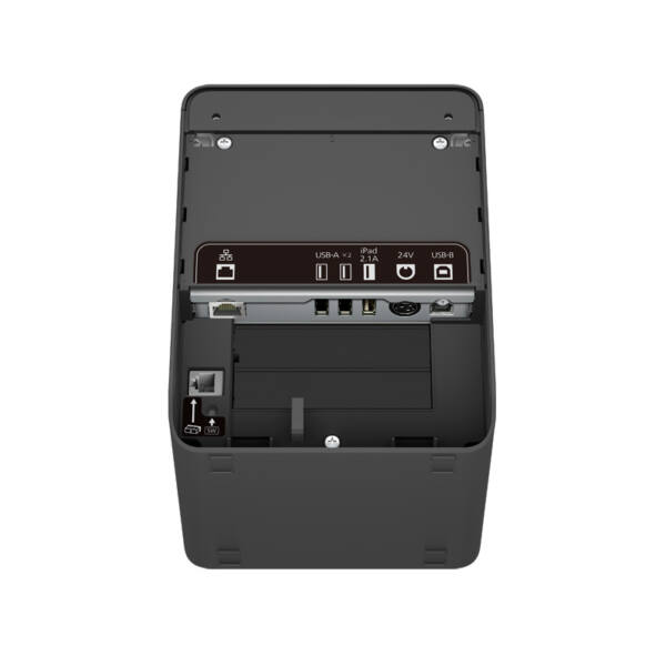 Epson tm-l100, 8 prikker/mm (203 dpi), skæreenhed, linerless, usb, lightning, bt, ethernet, sort - billede 12
