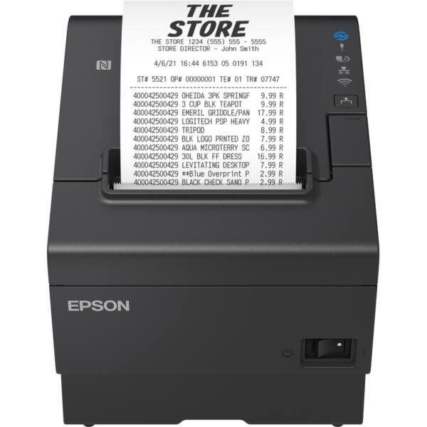 Epson tm-t88vii, usb, usb host, rs232, ethernet, epos - billede 1