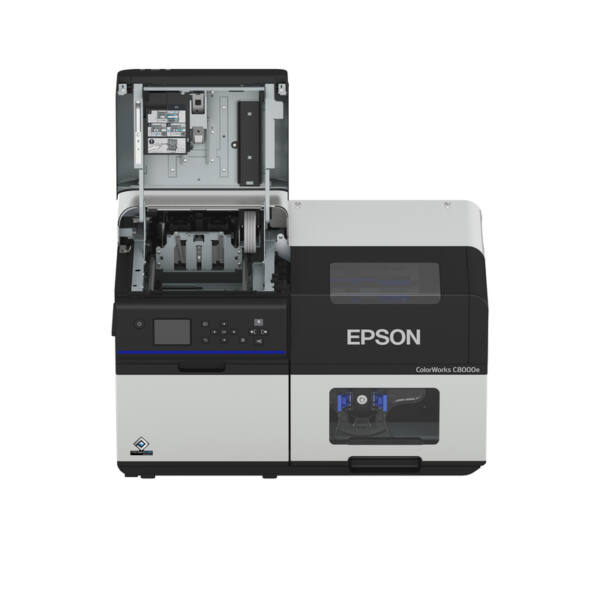 Epson colorworks c8000e, matte black ink, cutter, disp. , usb, ethernet, kit (usb), black, grey - image 4