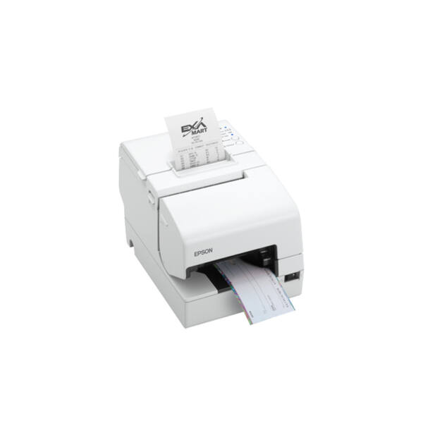Epson tm-h6000v, micr, skæreenhed, usb, usb host, rs232, ethernet, opos, epos, hvid - billede 7