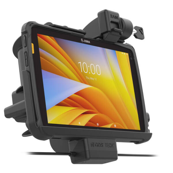 Ram mounts gds form-fit holder (key-locking) for zebra et40/45 (10") - image 5