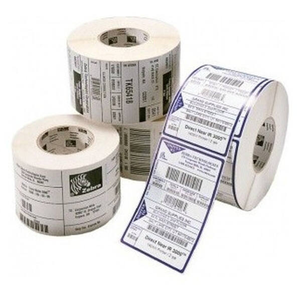 Etiketter, zebra, syntetisk, z-ultimate 3000t vit, b: 22 mm, h: 18 mm, d: 127 mm, kärna: 25,4 mm - bild 1