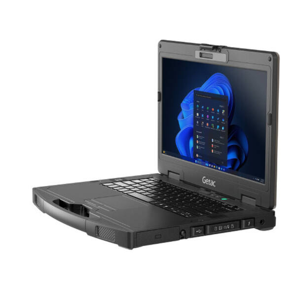 Getac s410g5 robust 14" notebook med touchscreen, intel core i5 4,6 ghz, 16 gb ram, 256 gb ssd, windows 11 pro, mil-std 810h, ip53, wi‑fi 6e, thunderbolt 4, lysstærk 1000 cd-skærm, qwertz-tastatur med baggrundsbelysning. - billede 3