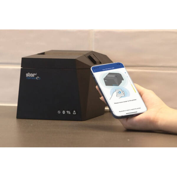 Star tsp100iv sk, direkte termisk linerless labelprinter med usb-c, usb-a, lan, cloudprnt - billede 6