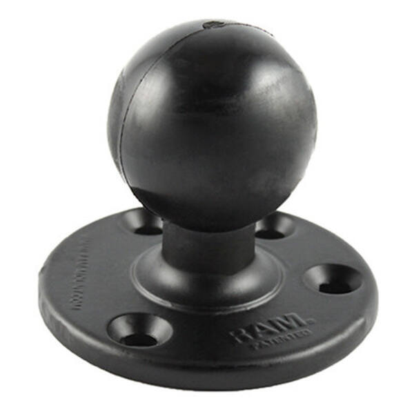 Ram mounts bundplade, rund - billede 1