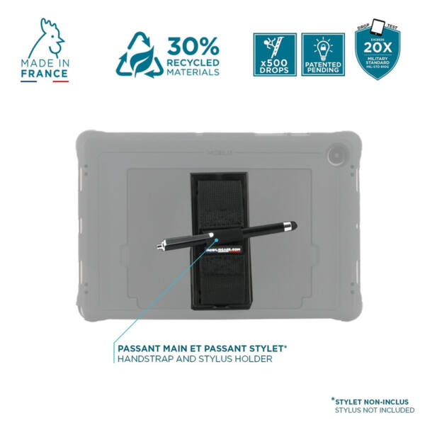 Protech – fodral + 360° handrem + stöd för ipad 11'' 2025 (11:e gen) – ipad 10,9'' (10:e gen) - bild 3