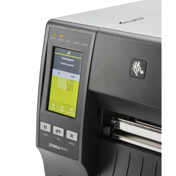 Zebra zt411, 12 punkte/mm (300 dpi), schneidevorrichtung, linerless, disp. (farbe), rtc, usb, rs232, bt, ethernet – bild 8