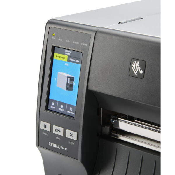 Zebra zt411, 12 punkte/mm (300 dpi), schneidevorrichtung, linerless, disp. (farbe), rtc, usb, rs232, bt, ethernet – bild 13
