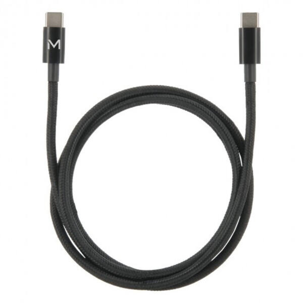 Kabel usb c / usb c - 2 m - 100 w - schwarz – bild 1