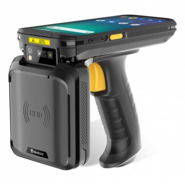 Newland mt93 pro uhf, 2d, 14 cm (5,5''), gps, pistolgrepp, rfid, kamera, frontkamera, usb-c, bt, wi-fi, android, kit, gms - bild 1